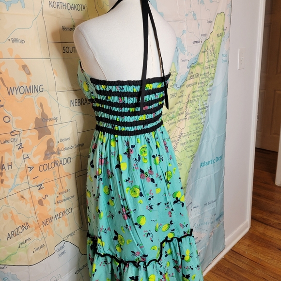 Betsey Johnson Vintage Y2K Lemon Halter Dress - Picture 10 of 16